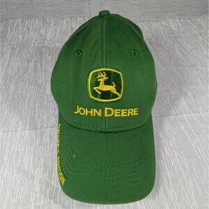 John Deere Adjustable Strap Baseball Hat Green Owners Edition